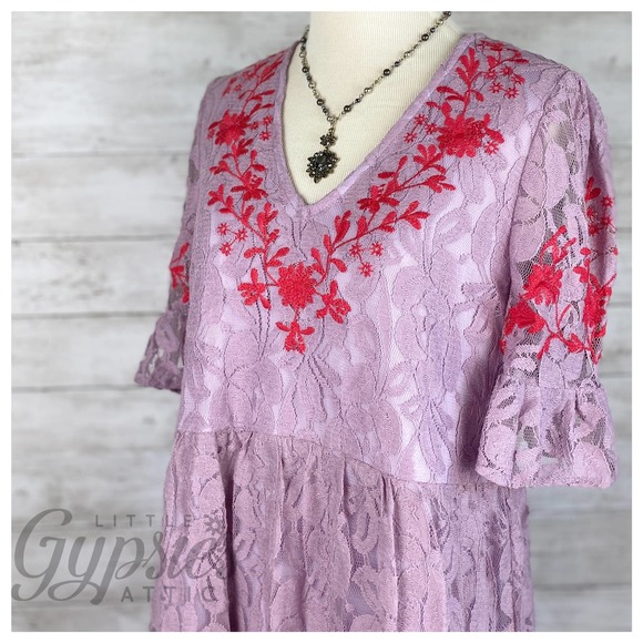 Entro Oh so Sweet Lace Baby Doll Dress - Picture 2 of 7